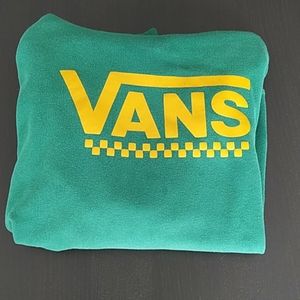 Vans classic logo green hoodie Small